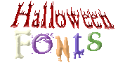 Halloween fonts