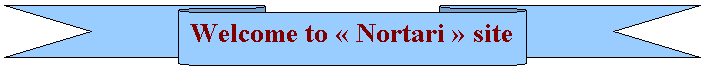 Ruban vers le bas: Welcome to  Nortari  site
